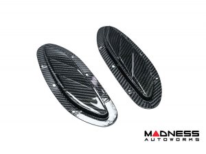 Alfa Romeo Giulia Hood Vent Trim Kit - Carbon Fiber - Quadrifoglio 